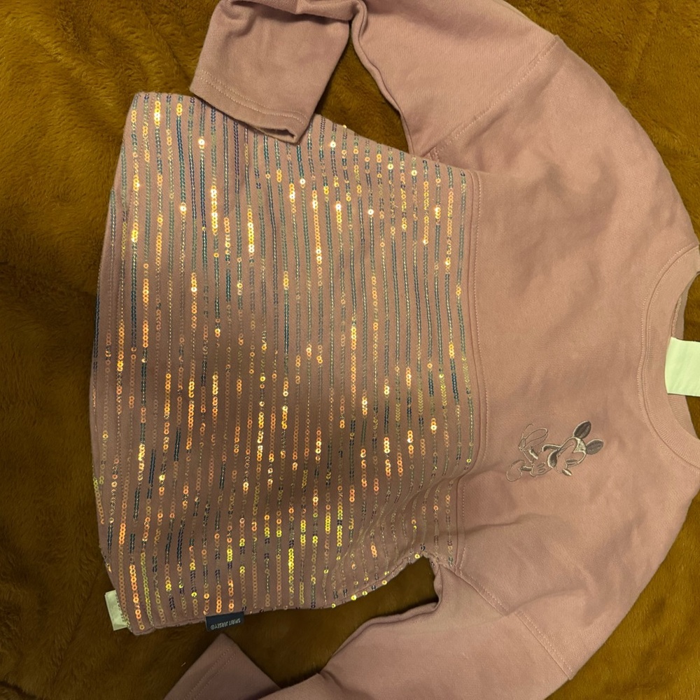 Disney Pink Sequin Sweatshirt
